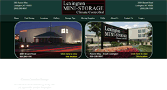 Desktop Screenshot of lexingtonministorage.com